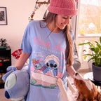 Produktbild Stitch Wash Away Longshirt blau - Lilo & Stitch