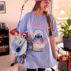 Produktbild Stitch Wash Away Longshirt blau - Lilo & Stitch