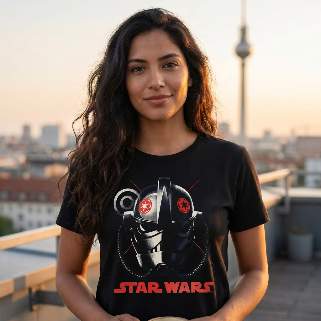 Produktbild Star Wars - Andor Tie Avenger Helm T-Shirt schwarz