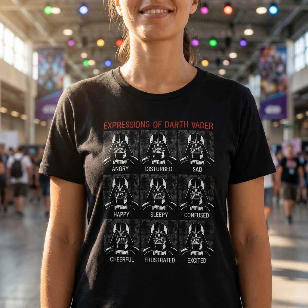 Produktbild Star Wars - Vader Expressions T-Shirt schwarz