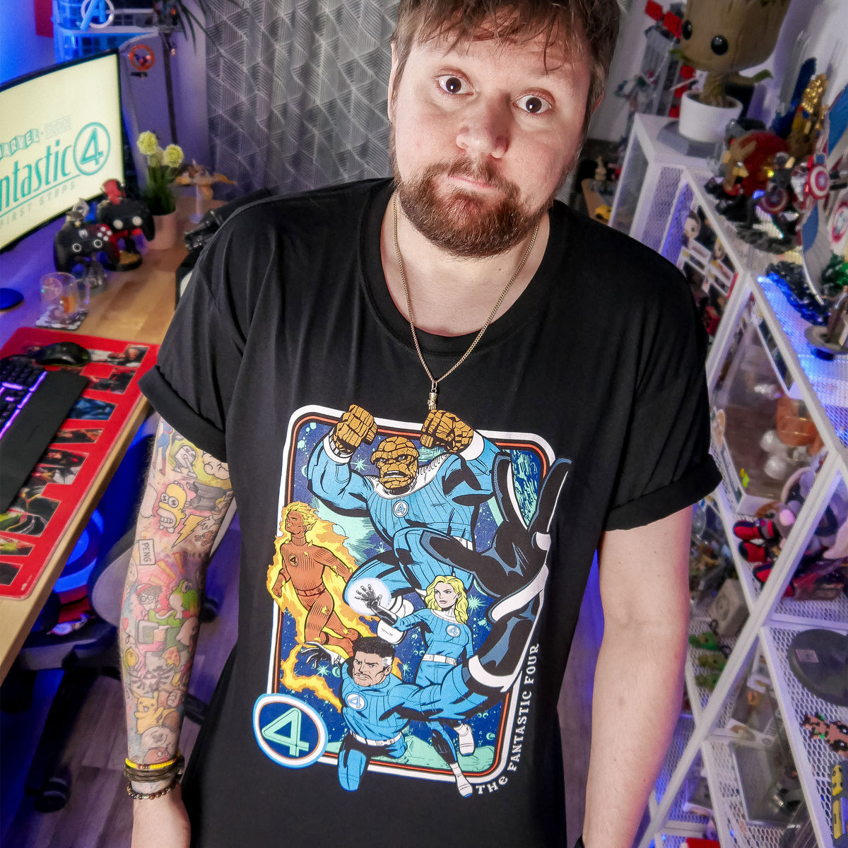 Produktbild Fantastic Four - Characters T-Shirt schwarz