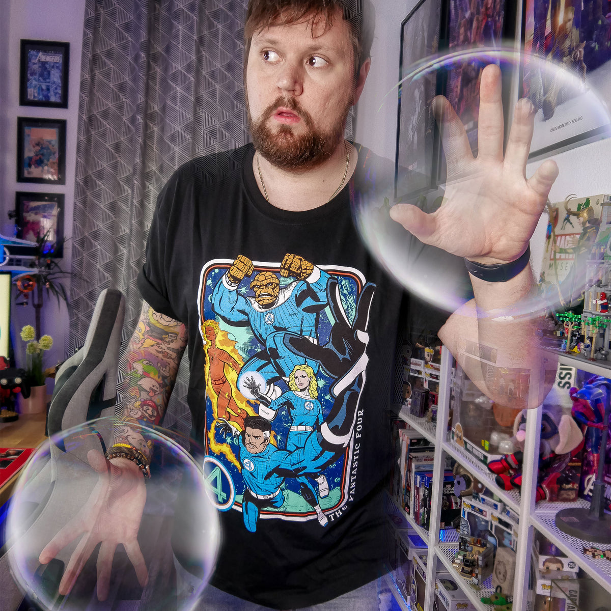 Produktbild Fantastic Four - Characters T-Shirt schwarz