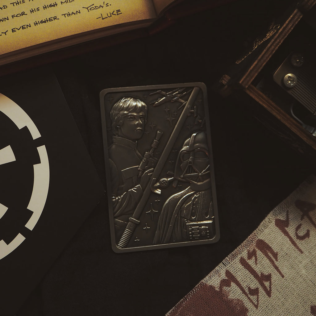 Produktbild Star Wars - Luke und Darth Vader Metallbarren Replik limitiert