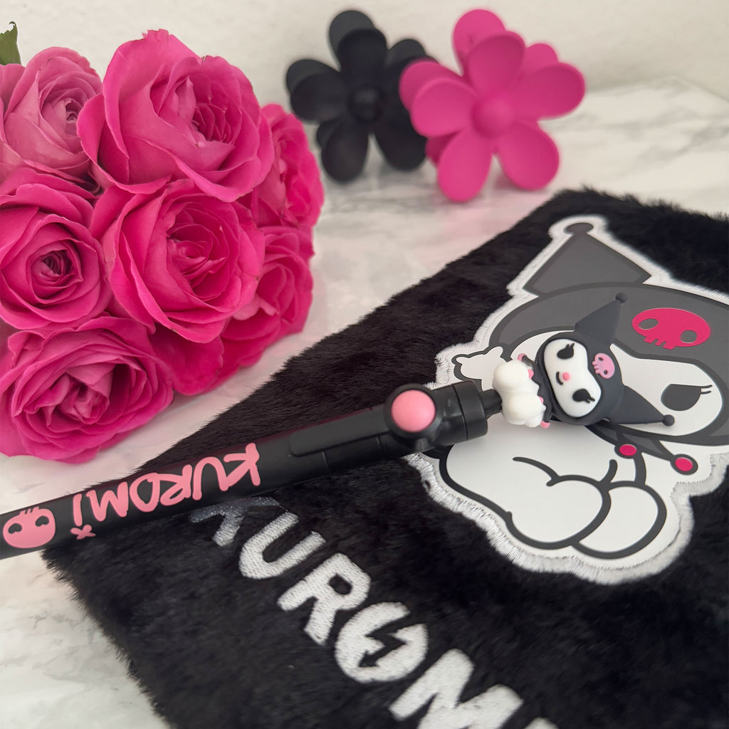 Produktbild Hello Kitty - Kuromi Plüsch Notizbuch