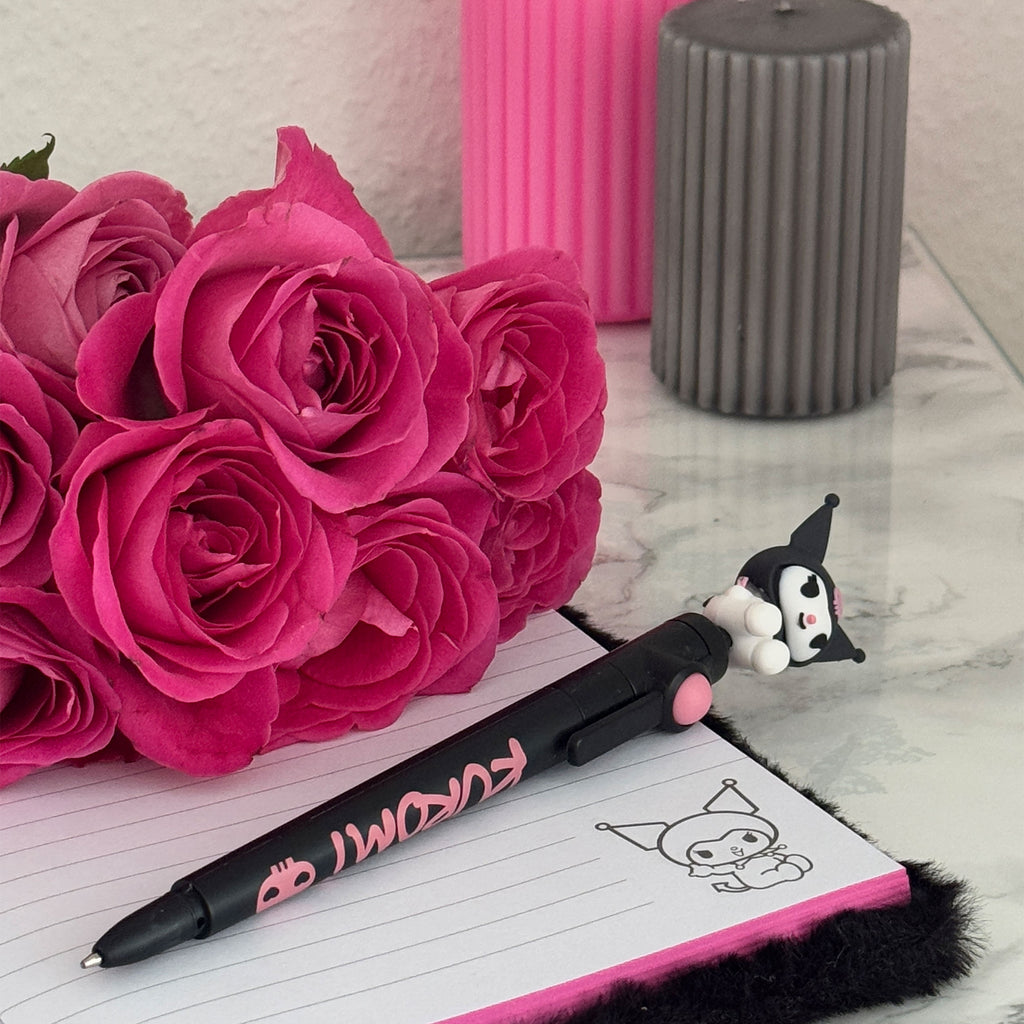 Produktbild Hello Kitty - Kuromi Plüsch Notizbuch