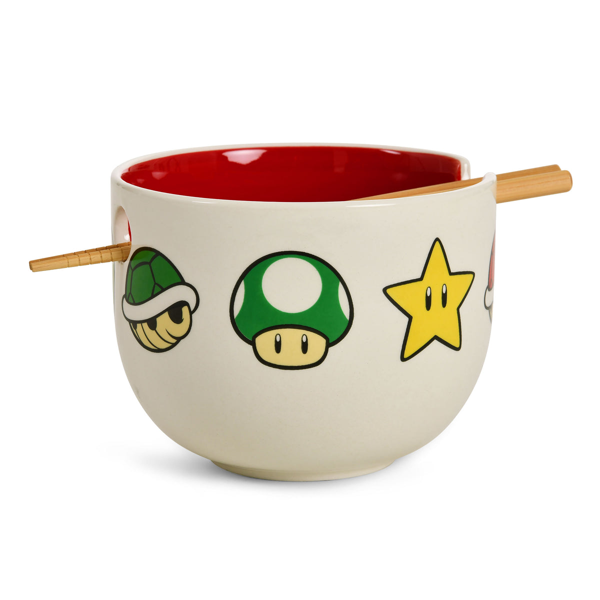 Produktbild Super Mario - Symbols Ramen Schale mit Ess-Stäbchen