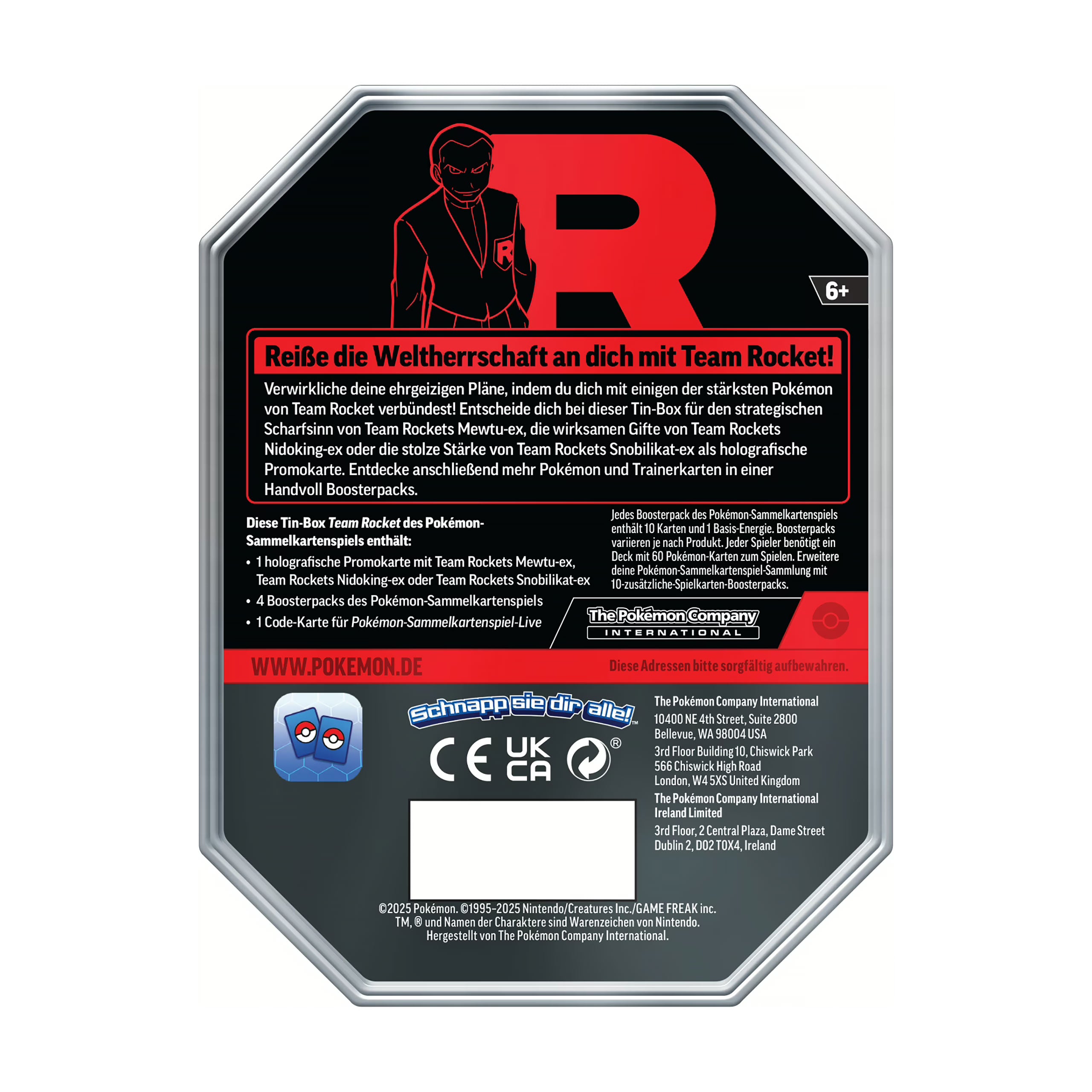 Product image Pokemon - Team Rocket Mewtwo-Ex Trading Card Box