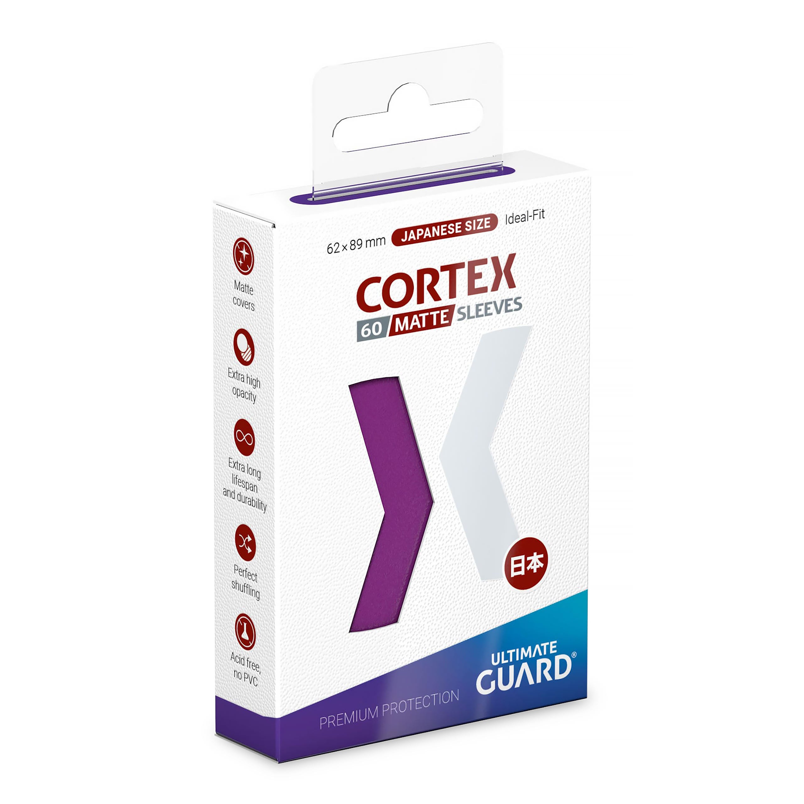 Produktbild Cortex Kartenhüllen matt-lila 60er Set Ultimate Guard für TCG japanische Größe