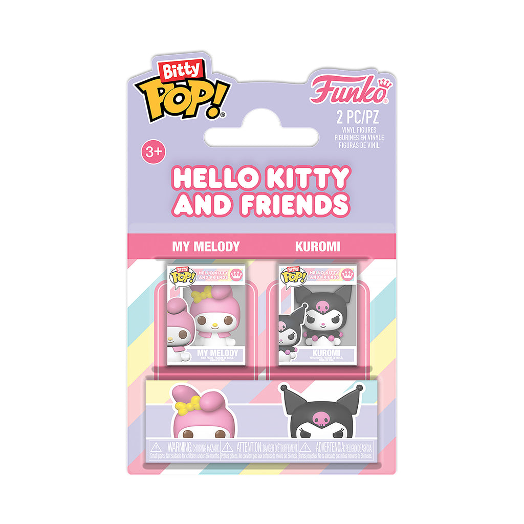 Produktbild Sanrio - My Melody und Kuromi Funko Bitty Pop 2er Figuren Set