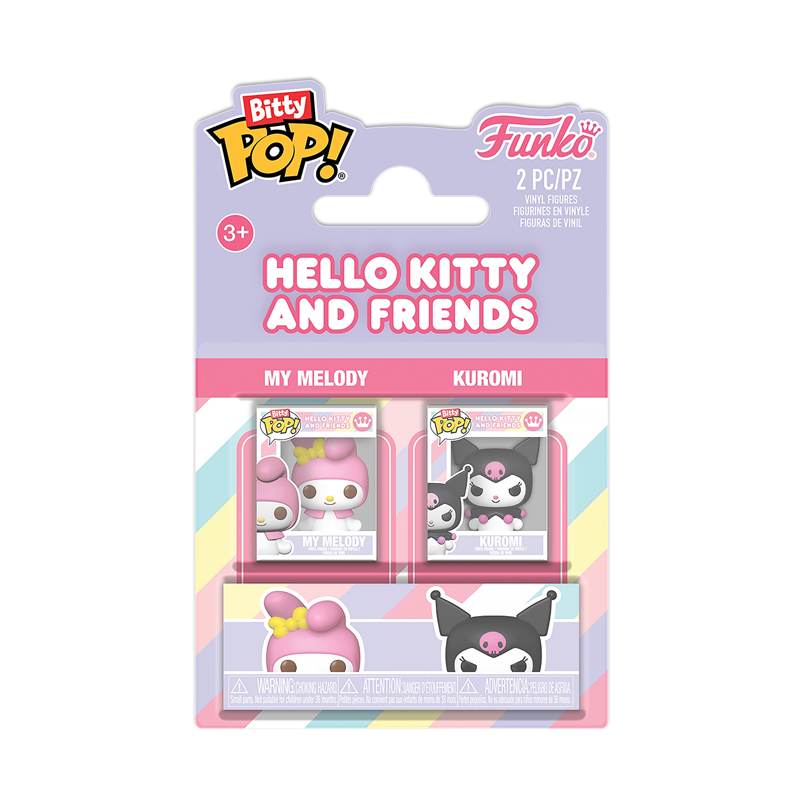 Produktbild Sanrio - My Melody und Kuromi Funko Bitty Pop 2er Figuren Set