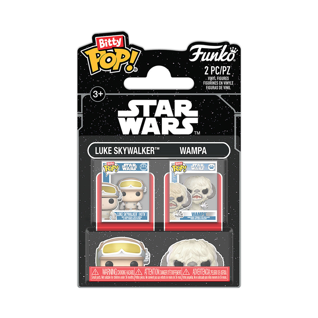 Produktbild Star Wars - Luke und Wampa Empire Stikes Back Funko Bitty Pop 2er Figuren Set