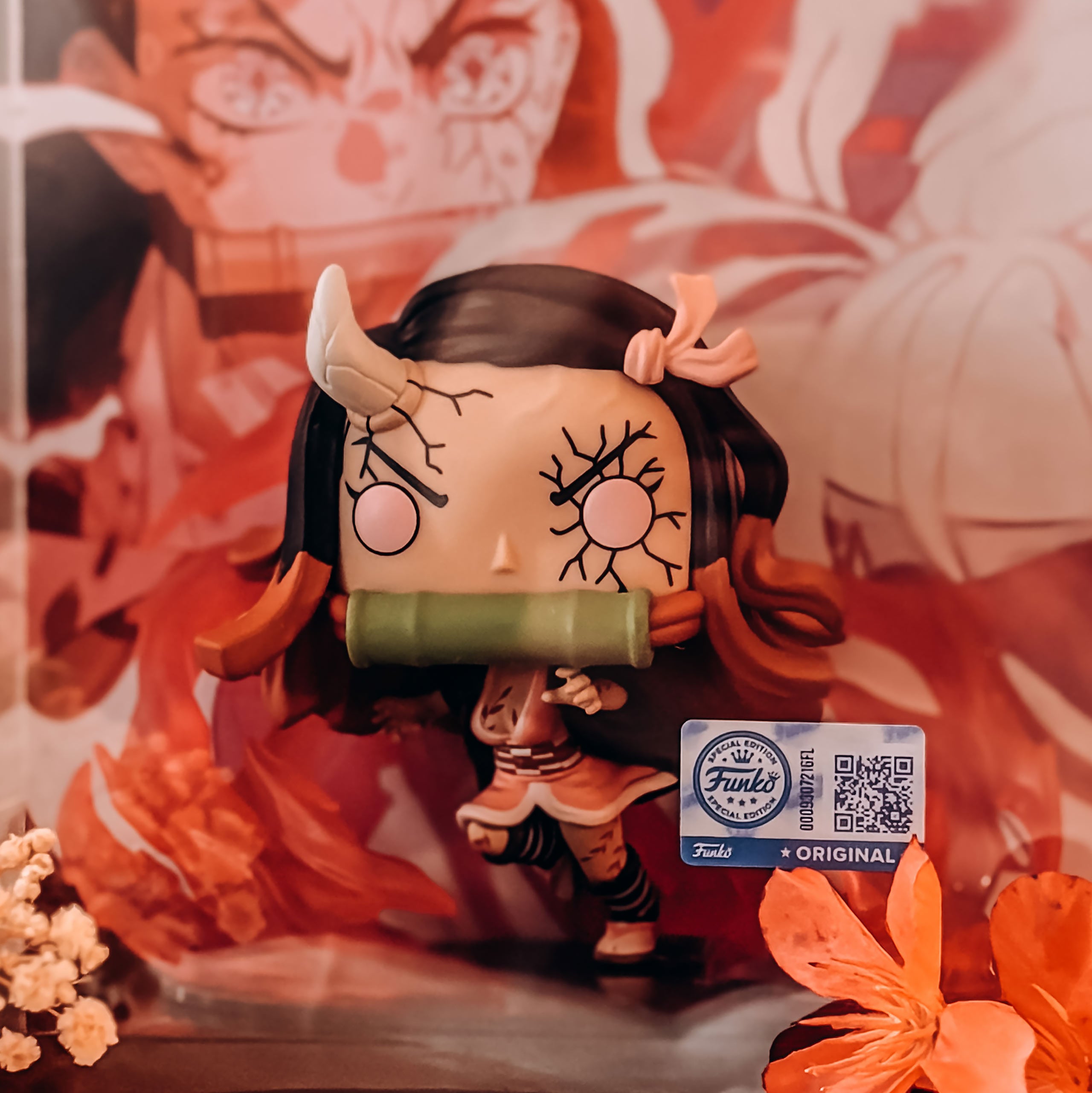Produktbild Demon Slayer - Nezuko Game Cover Funko Pop Figur Diorama