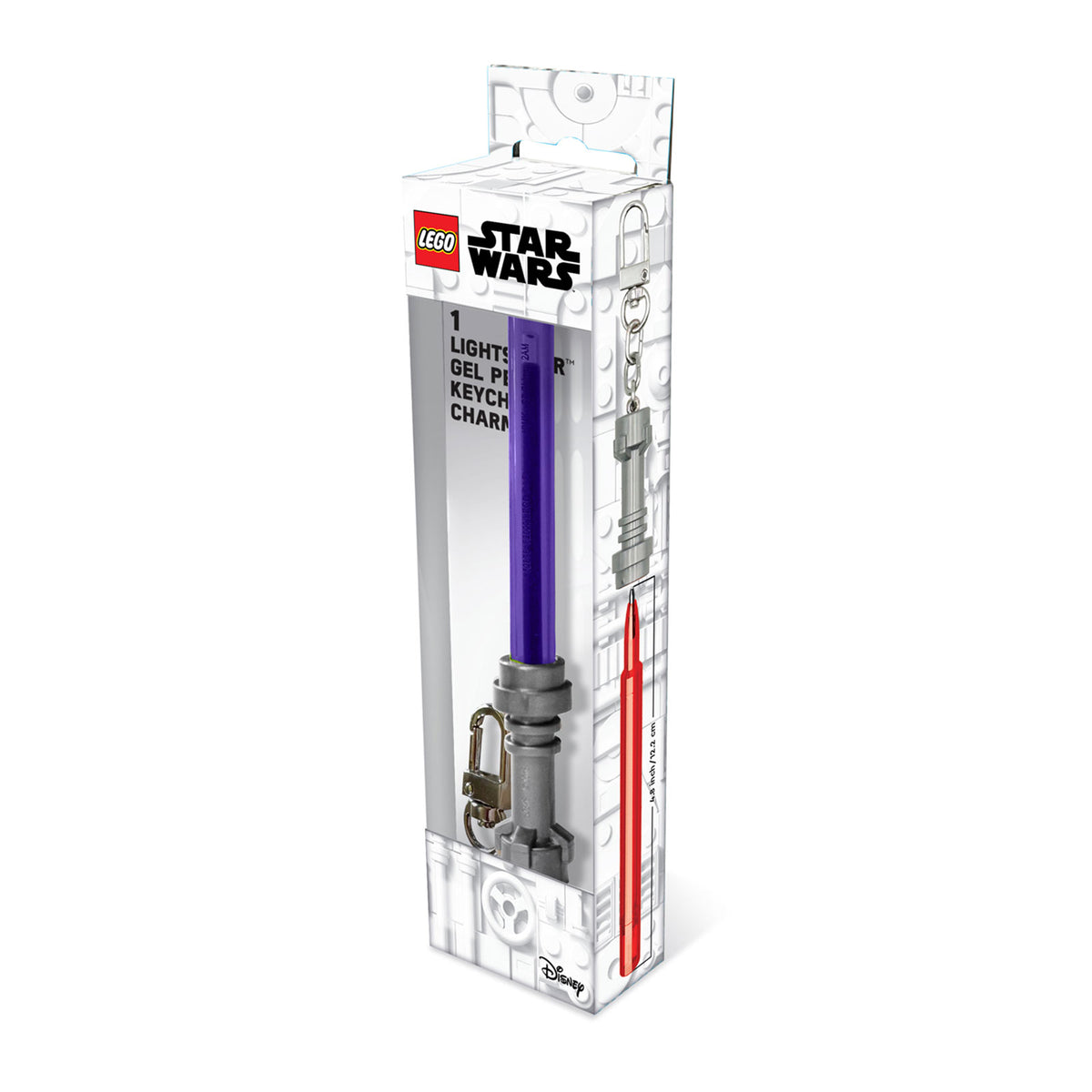 Produktbild Star Wars - LEGO Lichtschwert Gelstift mit Karabiner lila
