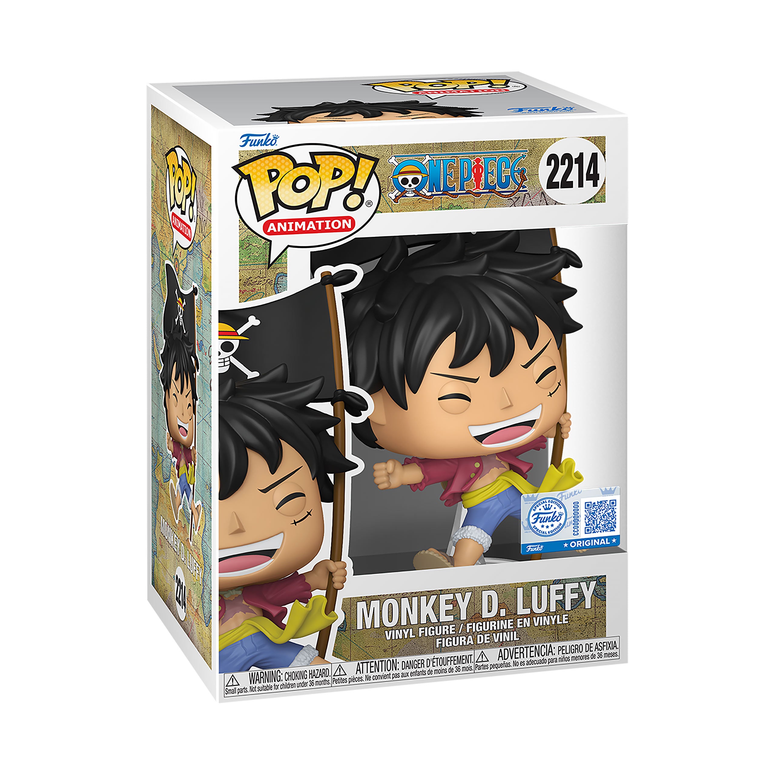 Produktbild One Piece - Luffy mit Flagge Funko Pop Figur