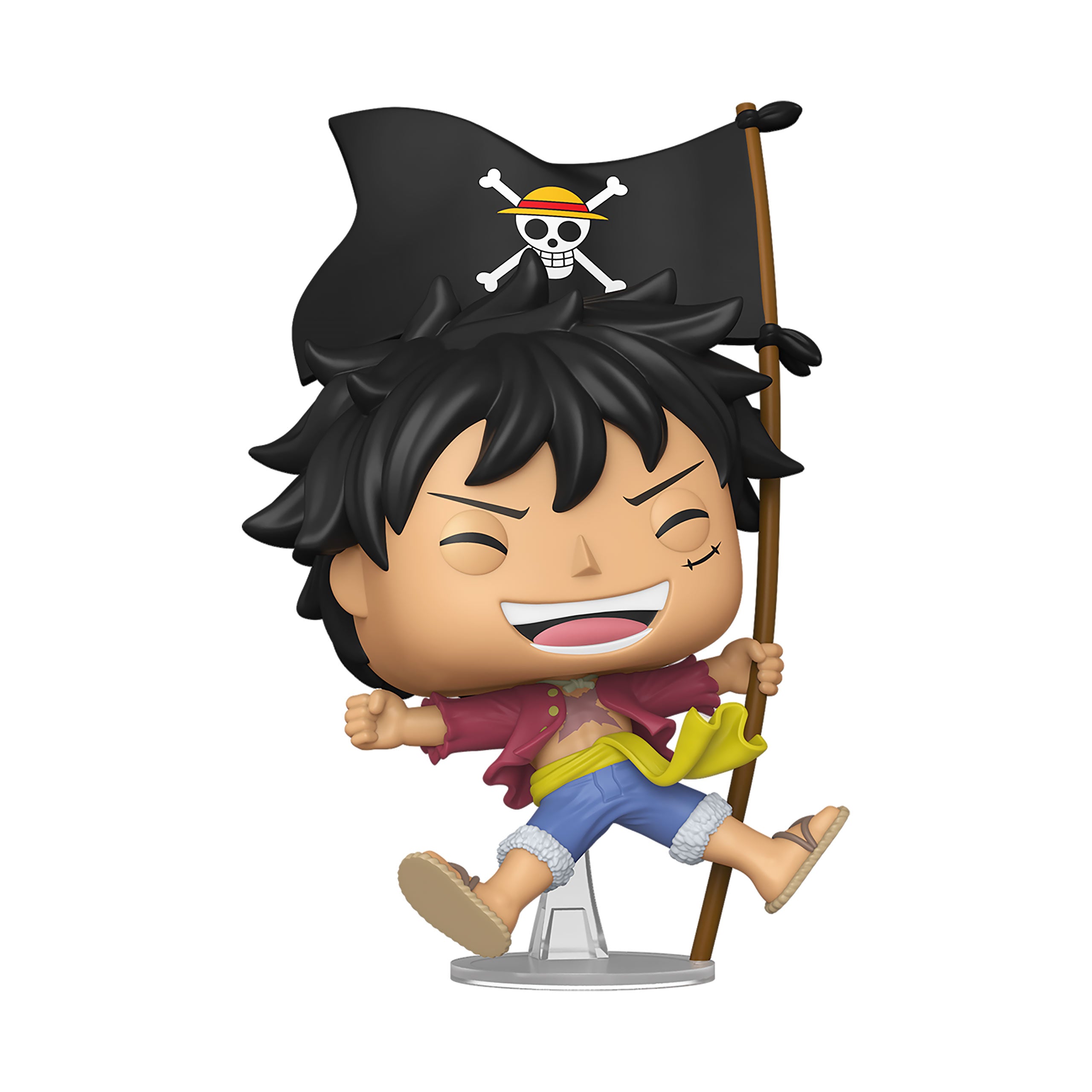 Produktbild One Piece - Luffy mit Flagge Funko Pop Figur