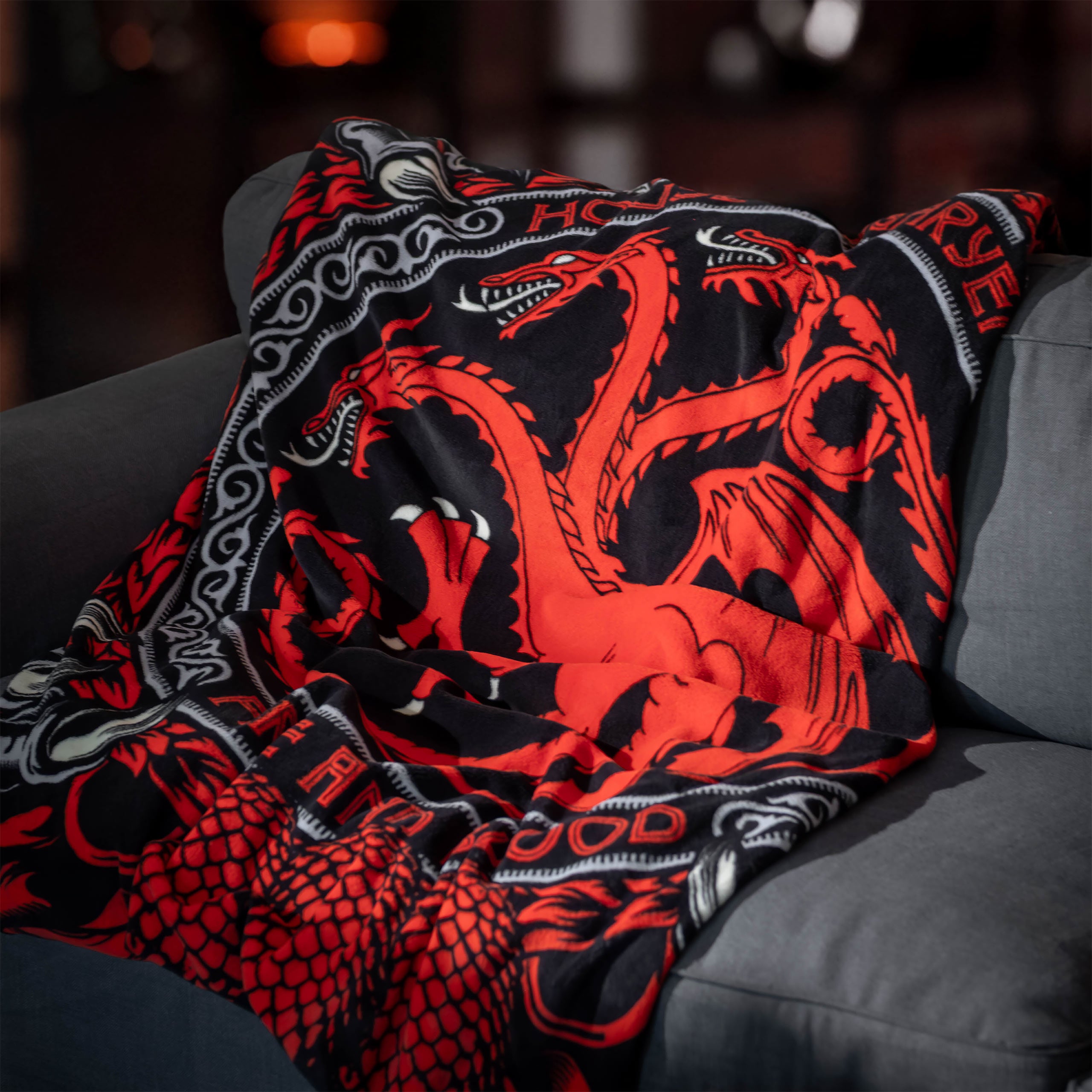 Produktbild Targaryen Wappen Flauschdecke - Game of Thrones