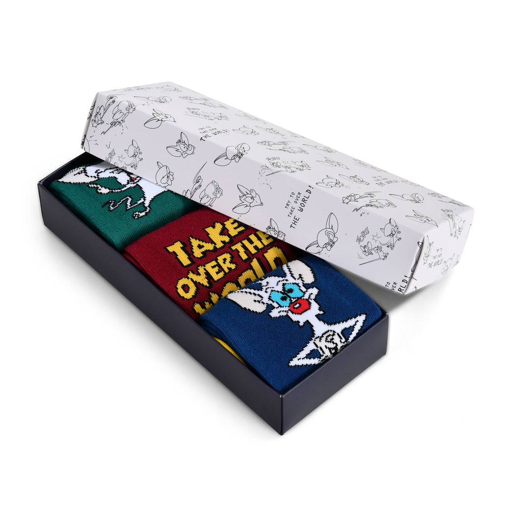 Produktbild Pinky und der Brain - Pinky und Brain Socken 3er Set in Geschenkbox