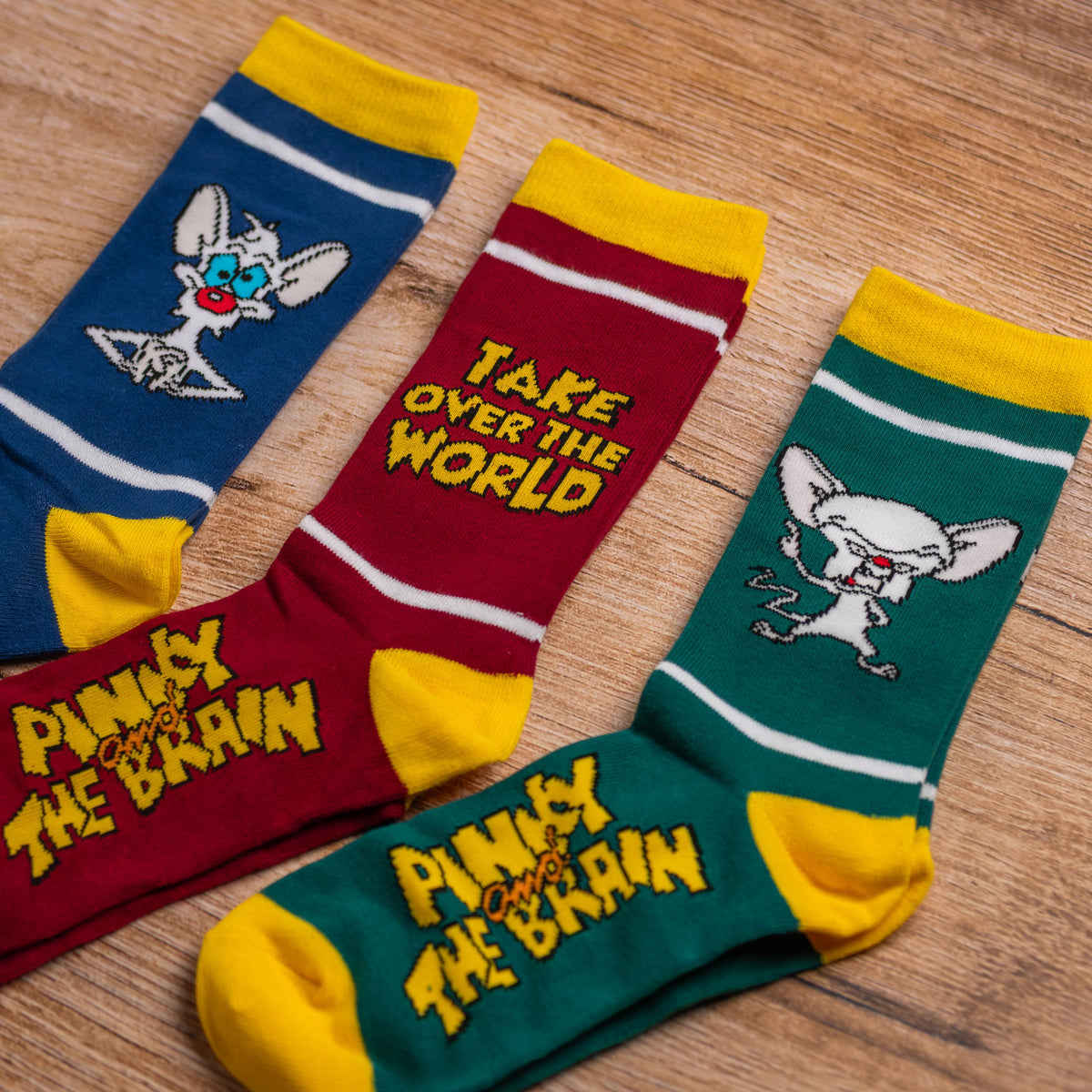 Pinky and the Brain - Pinky and Brain Socks 3-Pack in Gift Box