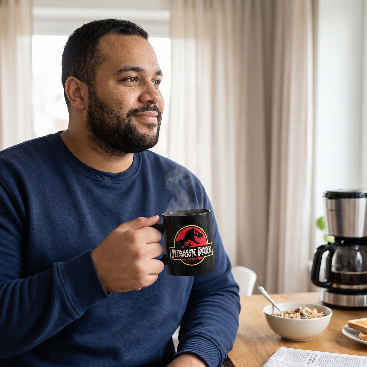 Produktbild Jurassic Park - Logo Tasse schwarz