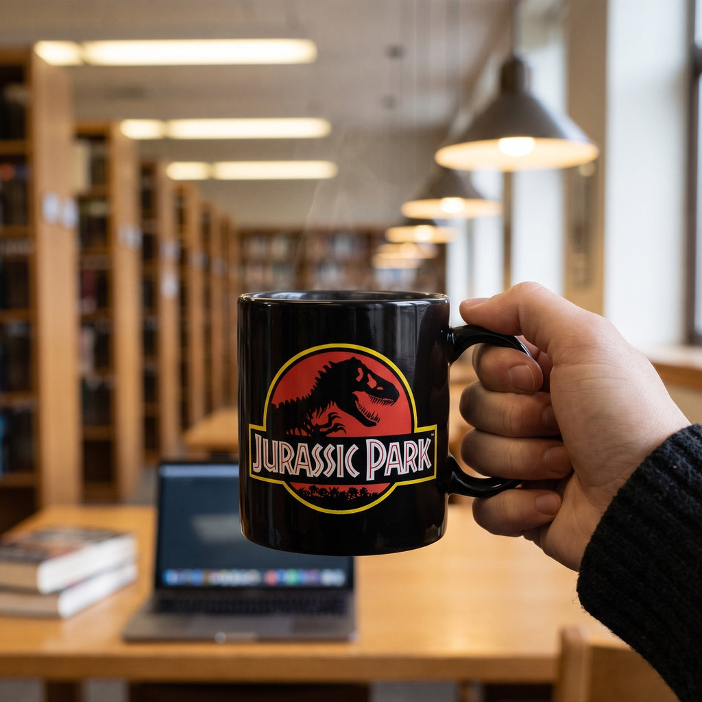 Produktbild Jurassic Park - Logo Tasse schwarz