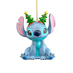 Produktbild Stitch mit Haarreifen Weihnachtsbaum-Schmuck - Lilo & Stitch