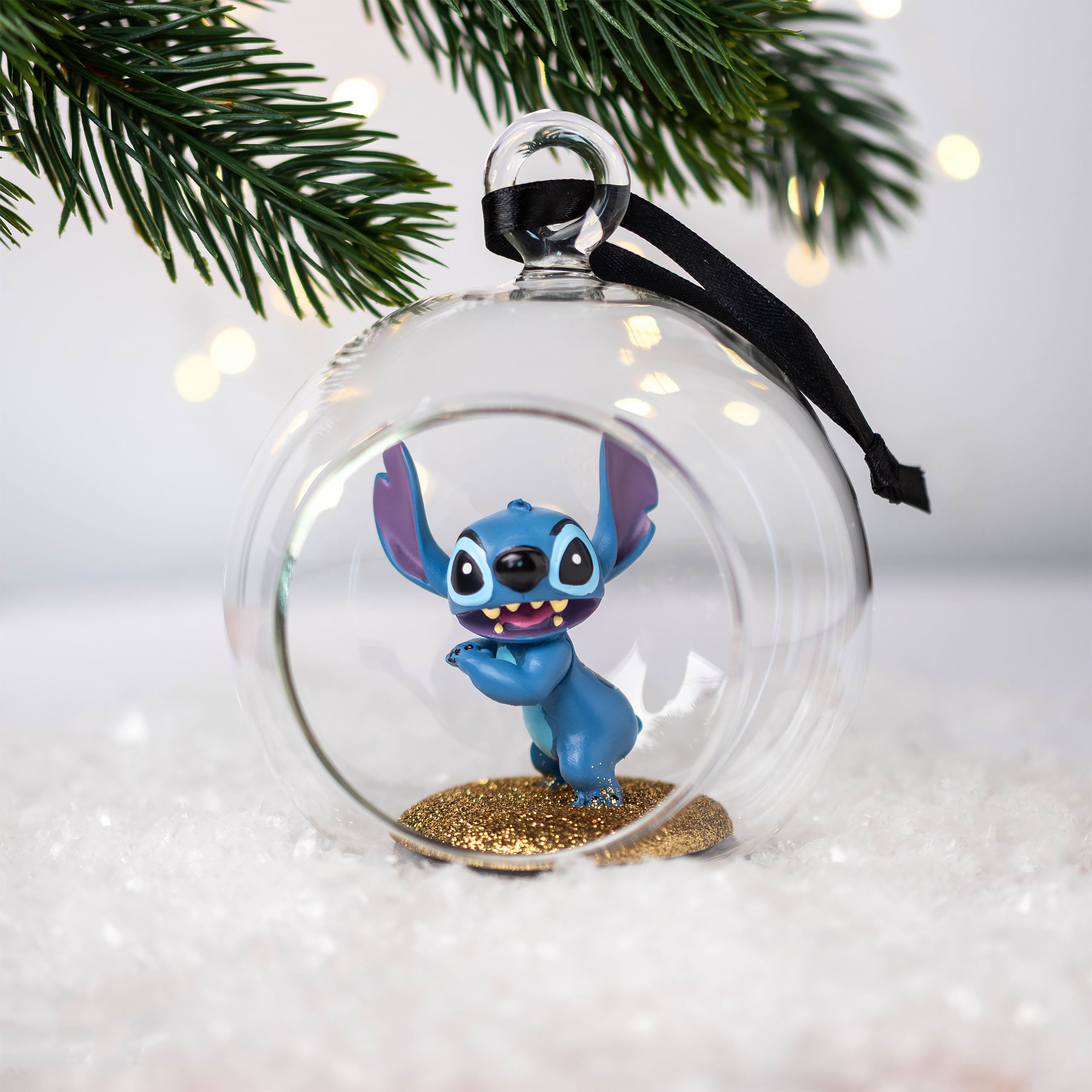 Produktbild Stitch Weihnachtsbaumkugel offen - Lilo & Stitch