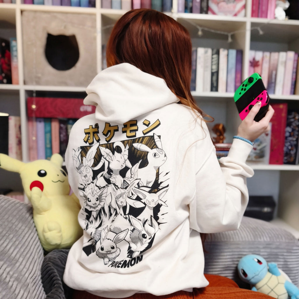Produktbild Pokemon - Evoli Evolution Katakana Hoodie