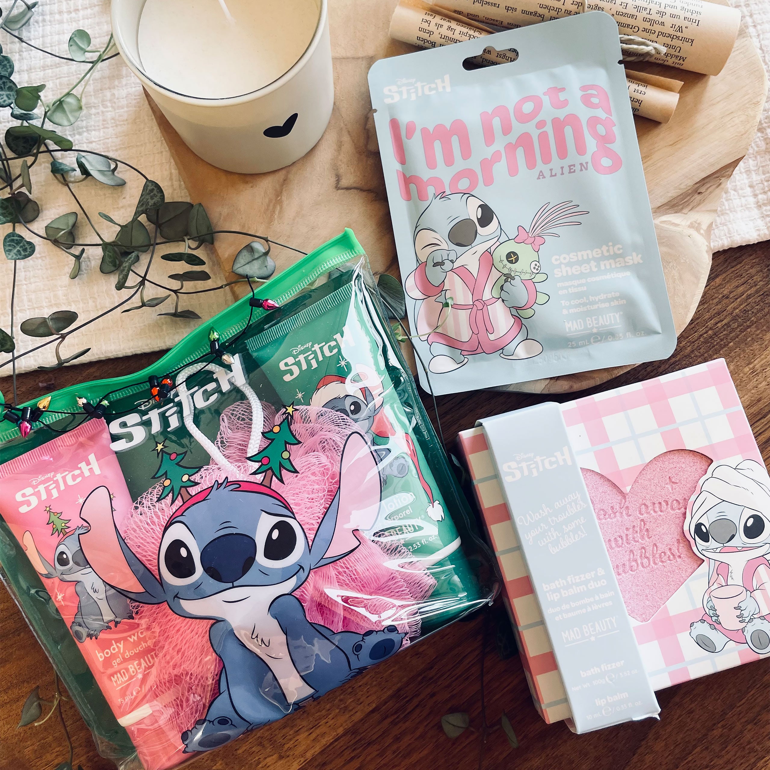 Produktbild Stitch Lippenbalsam und Badefizzer Kosmetikset - Lilo & Stitch