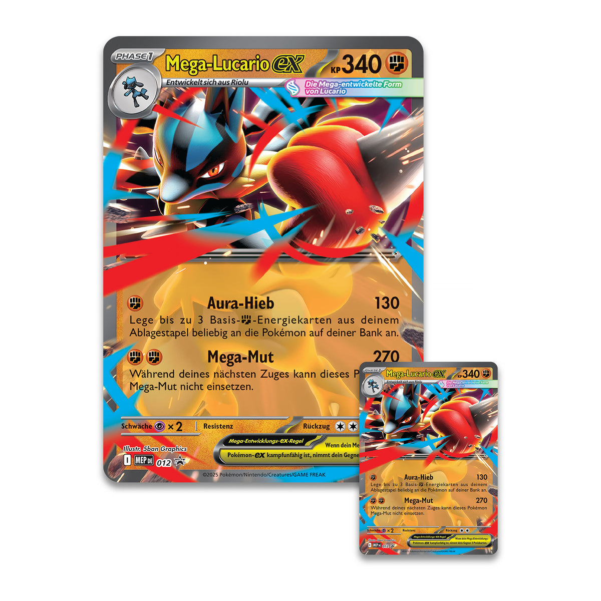 Produktbild Pokemon - Mega-Lucario-Ex Sammelkarten Premium Figuren Kollektion