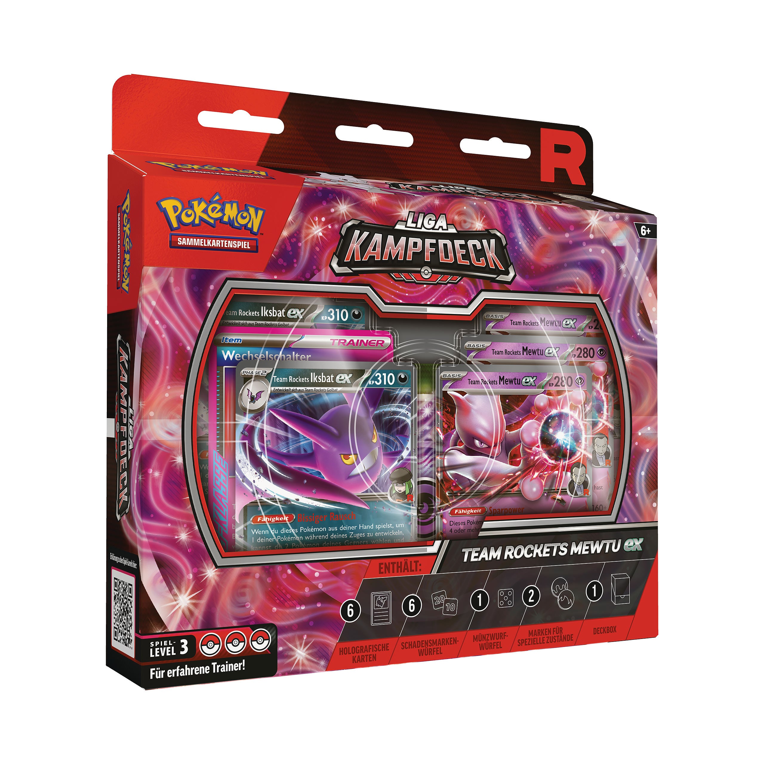 Produktbild Pokemon - Rockets Mewtu-ex Liga-Kampfdeck Sammelkarten Box