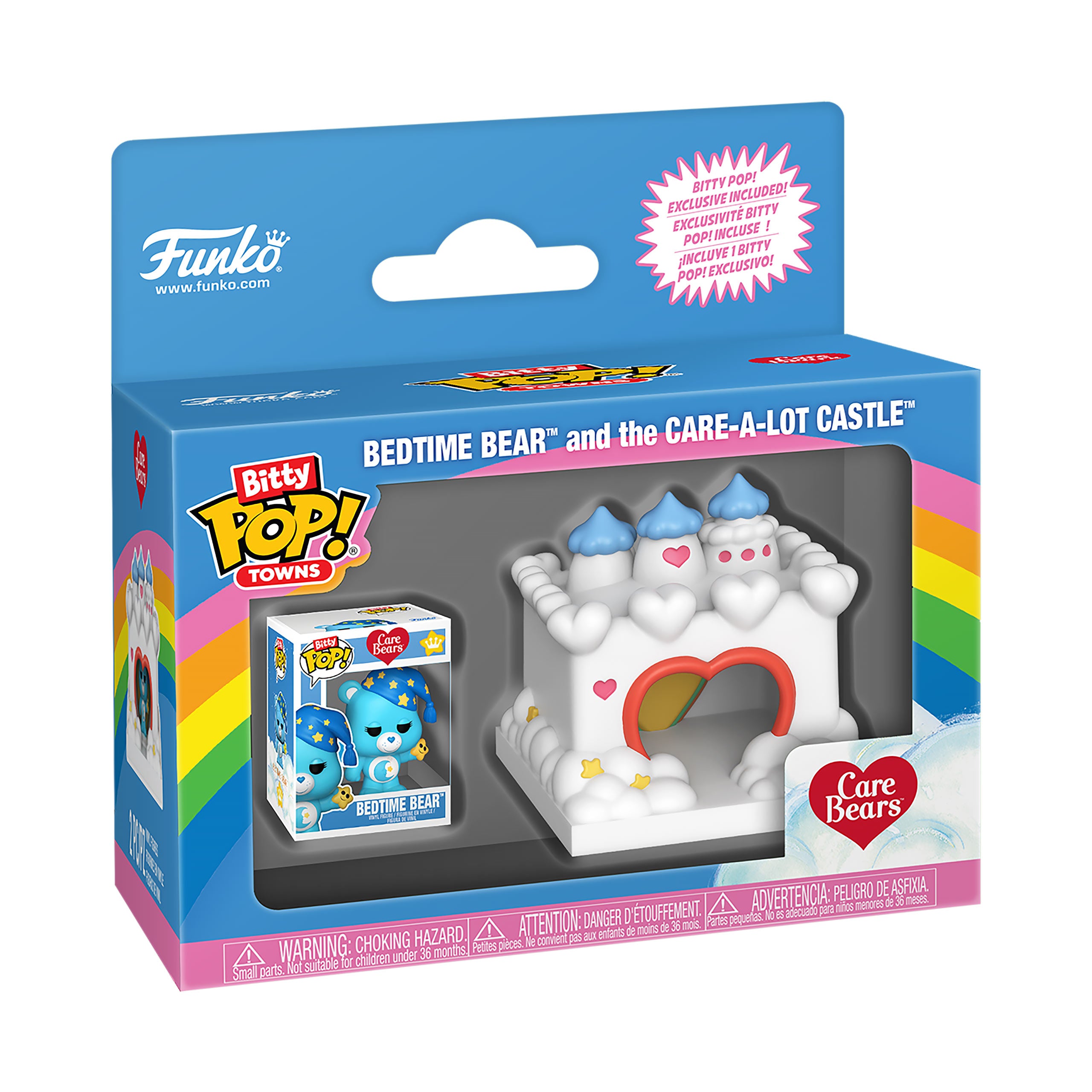 Produktbild Die Glücksbärchis - Gute-Nacht-Bär Schloss Funko Bitty Pop Town Diorama