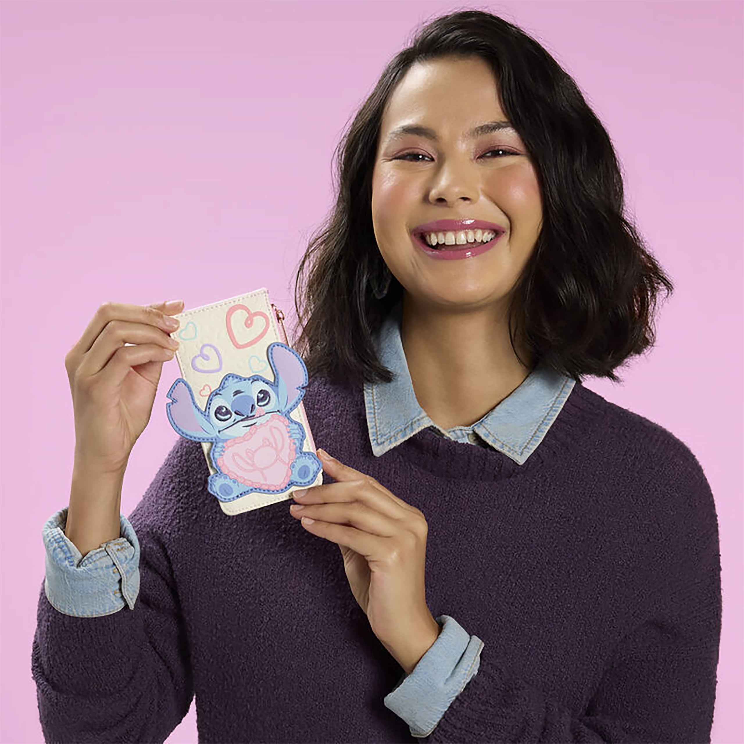 Produktbild Stitch Be Mine Kartenetui - Lilo & Stitch