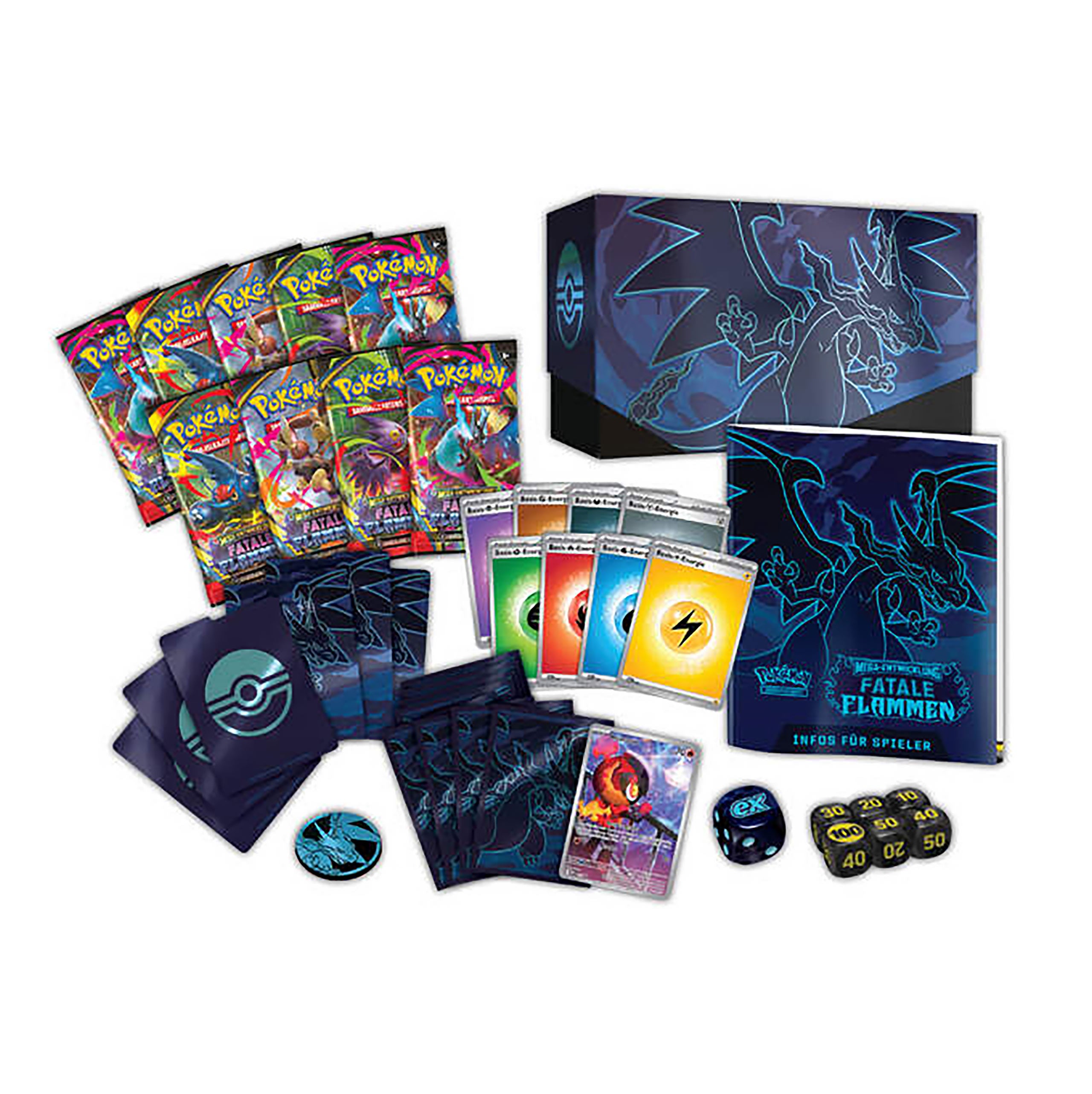 Produktbild Pokemon - Fatale Flammen Mega-Entwicklung Top-Trainer-Box deutsche Version