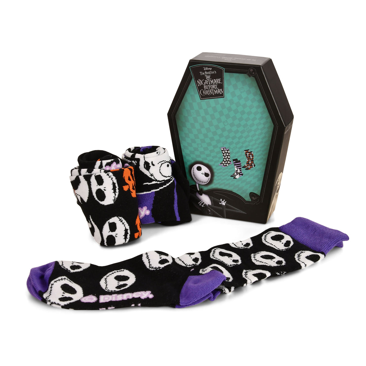 Produktbild Nightmare Before Christmas - Jack & Sally Socken in Geschenkbox