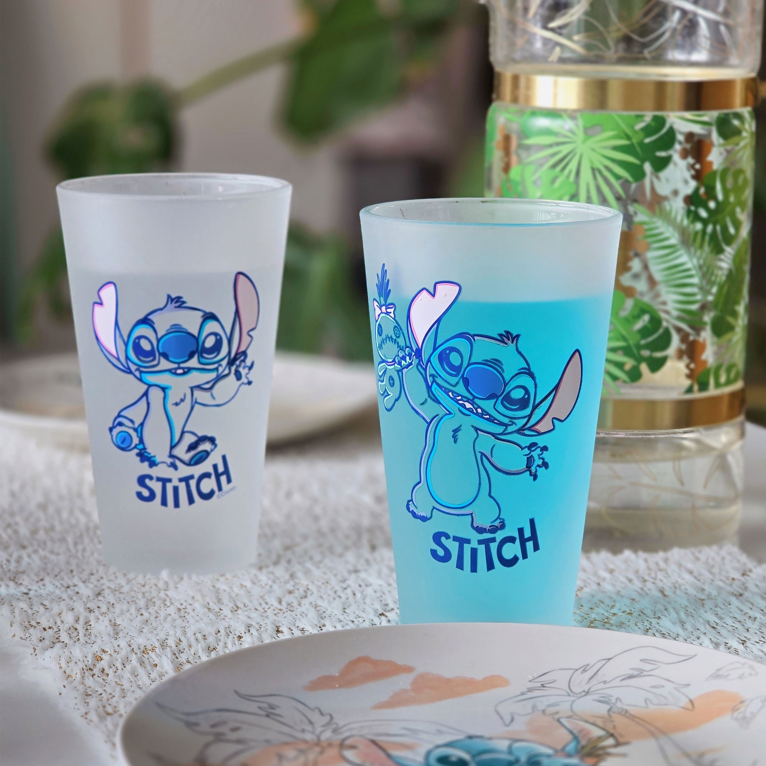 Produktbild Stitch Aloha Gläser 2er Set - Lilo & Stitch