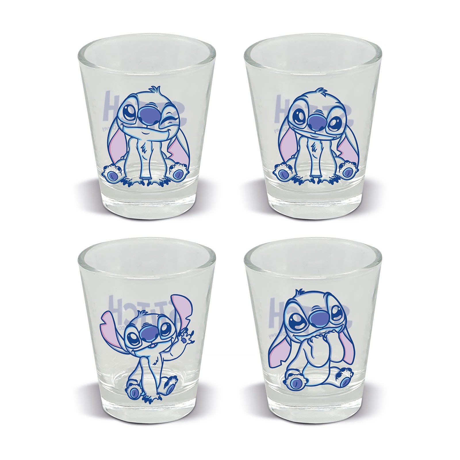 Produktbild Stitch Aloha Gläser 4er Set - Lilo & Stitch
