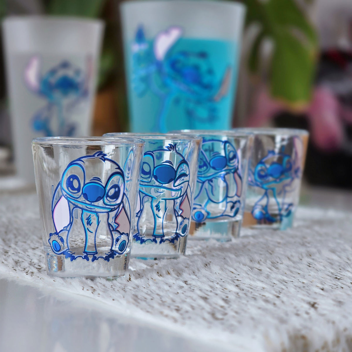 Produktbild Stitch Aloha Gläser 4er Set - Lilo & Stitch
