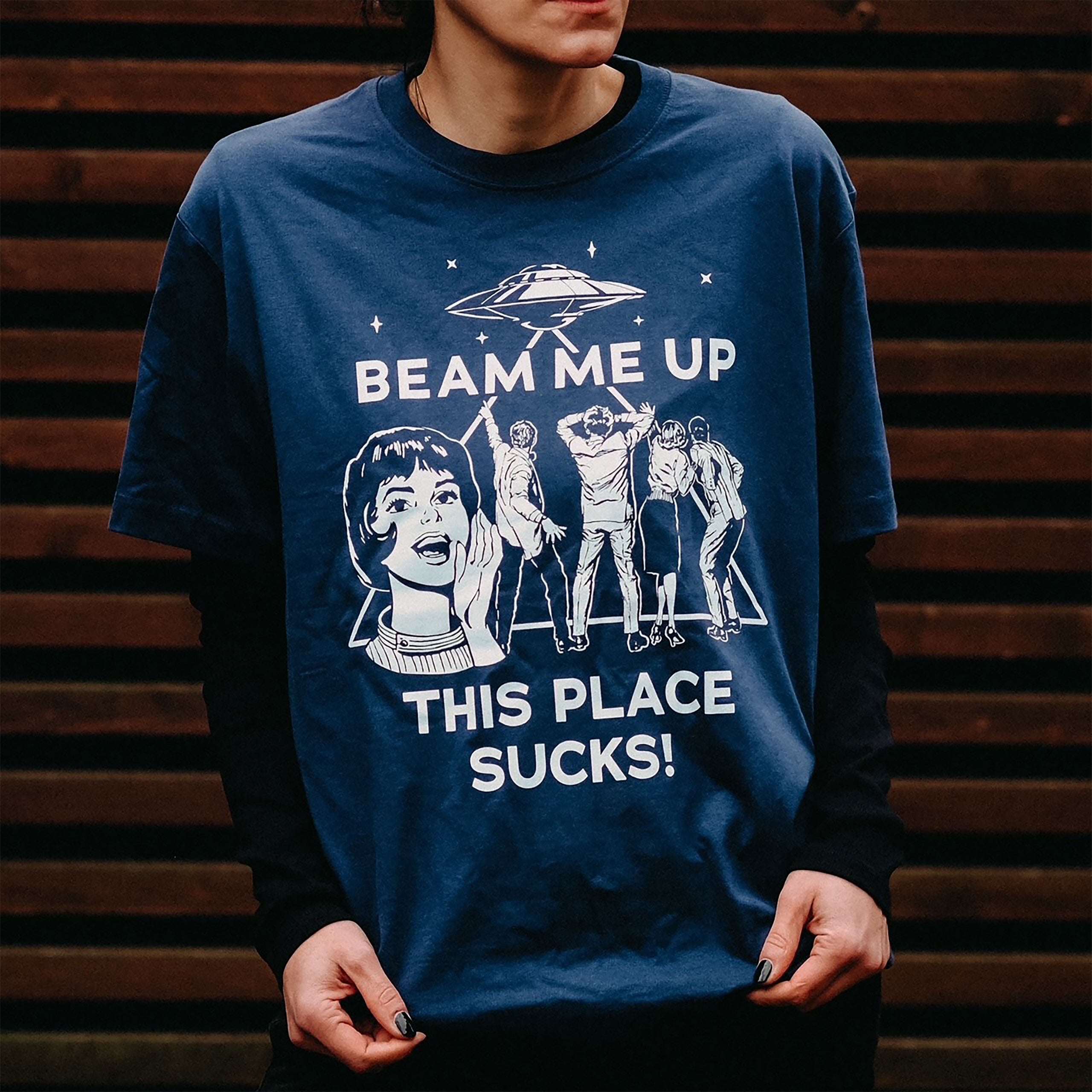 Produktbild Stranger Things - Beam Me Up T-Shirt