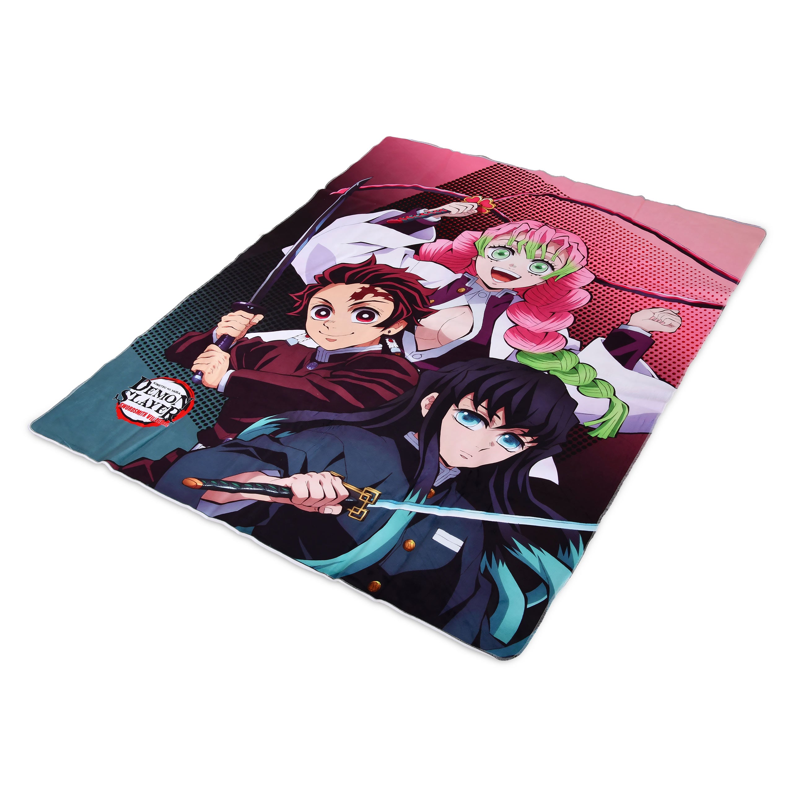 Produktbild Demon Slayer - Tanjiro, Mitsuri und Muichiro Kuscheldecke