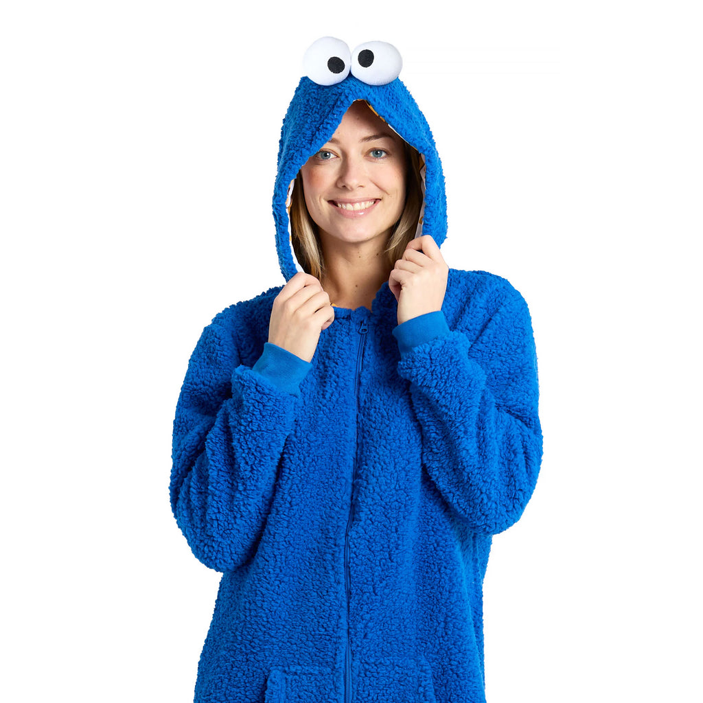 Produktbild Sesamstraße - Cookie Monster Plüsch Onesie für Erwachsene