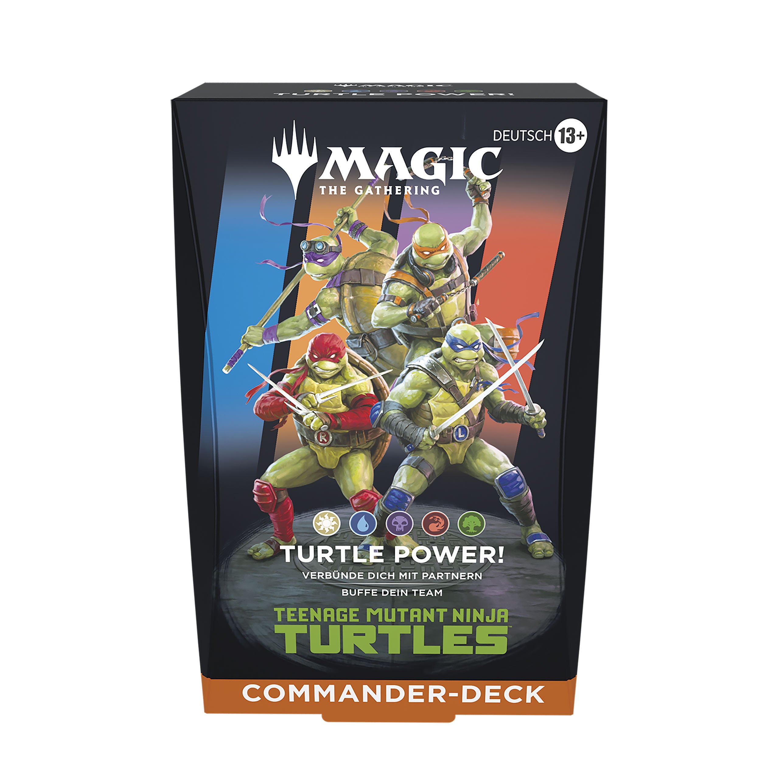 Produktbild Teenage Mutant Ninja Turtles - Turtle Power Commander Deck englische Version - Magic The Gathering