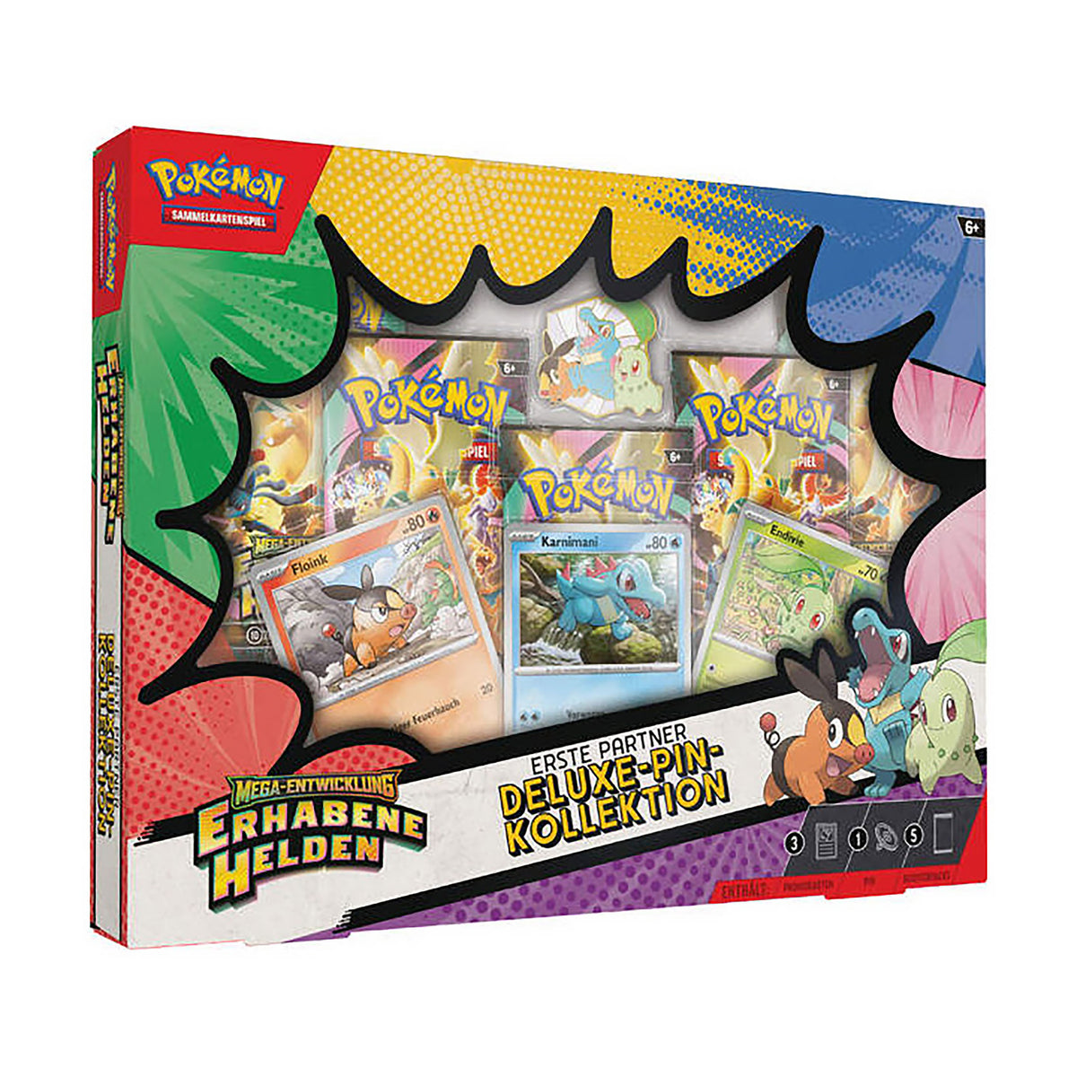 Produktbild Pokemon - Mega-Entwicklung Erhabene Helden Deluxe-Pin-Kollektion