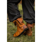 Produktbild Mittelalter Stulpenstiefel aus Nubukleder braun