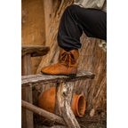 Produktbild Mittelalter Stulpenstiefel aus Nubukleder braun
