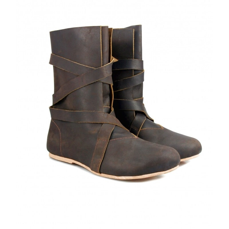 Produktbild Mittelalter Haithabu Stiefel mit Ledersohle Sjur braun
