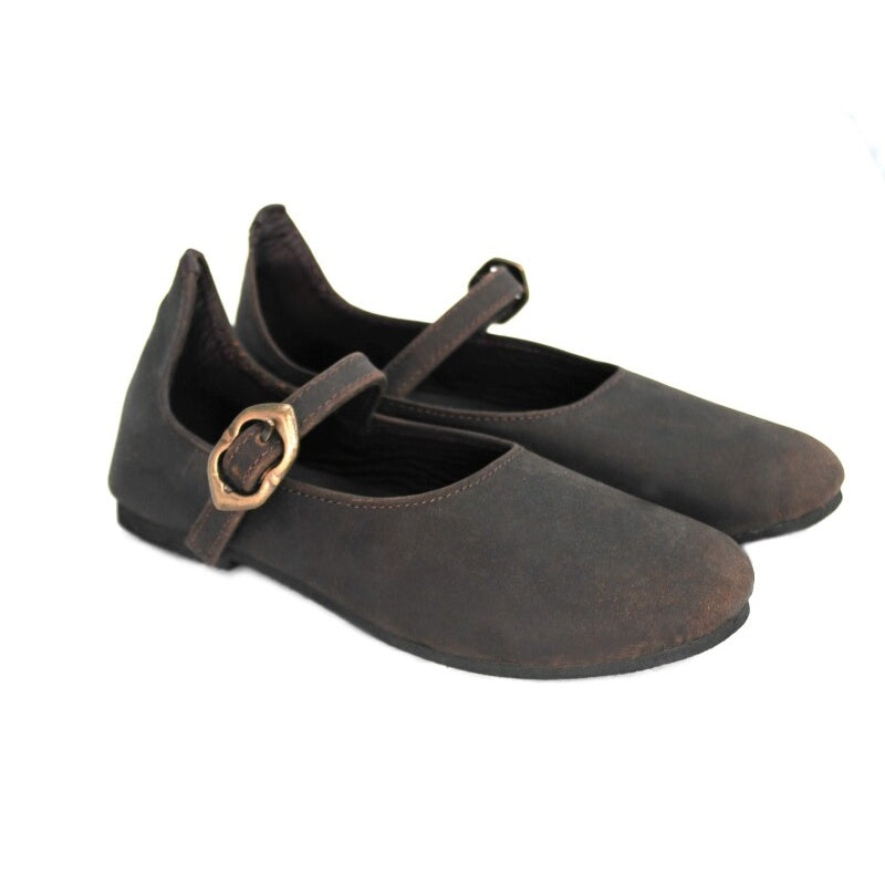 Produktbild Mittelalter Damenschuhe Rieke braun