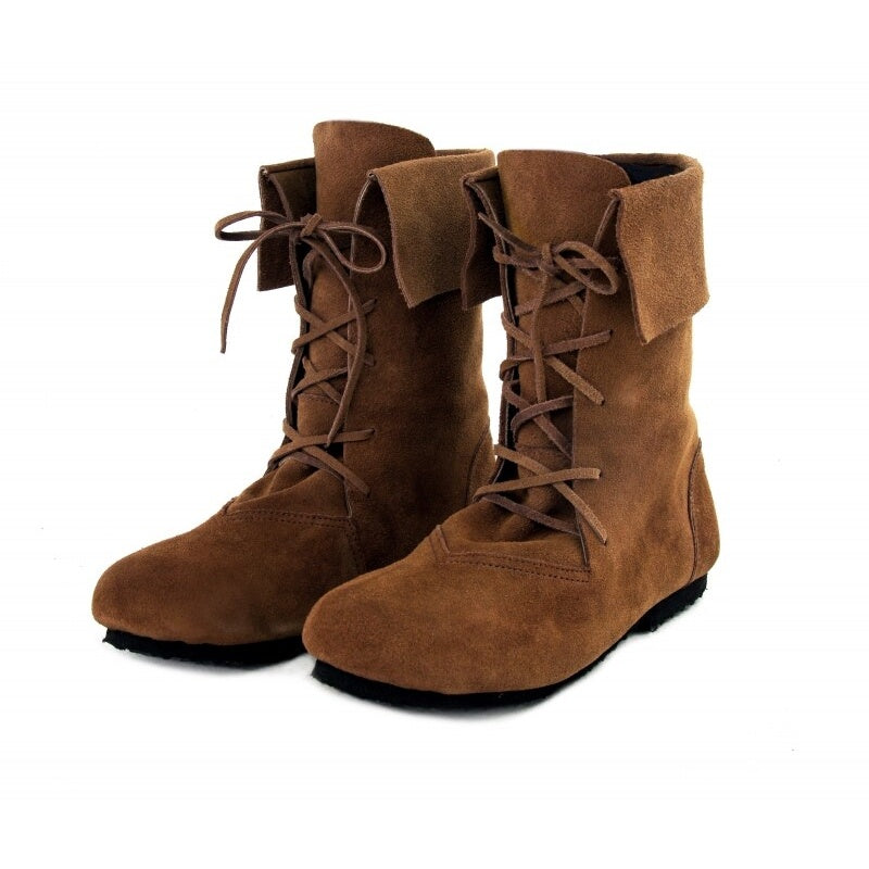 Produktbild Mittelalter Stiefel Aurin mit Stulpe braun