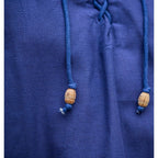 Produktbild Mittelalter Stehkragen Schnürhemd Louis ärmellos blau