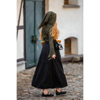 Produktbild Mittelalter Bluse Lea mit Kapuze und Schnürung grün