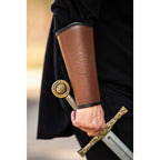 Product image Medieval Leather Bracer Ottar with Vegvisir Embossing brown